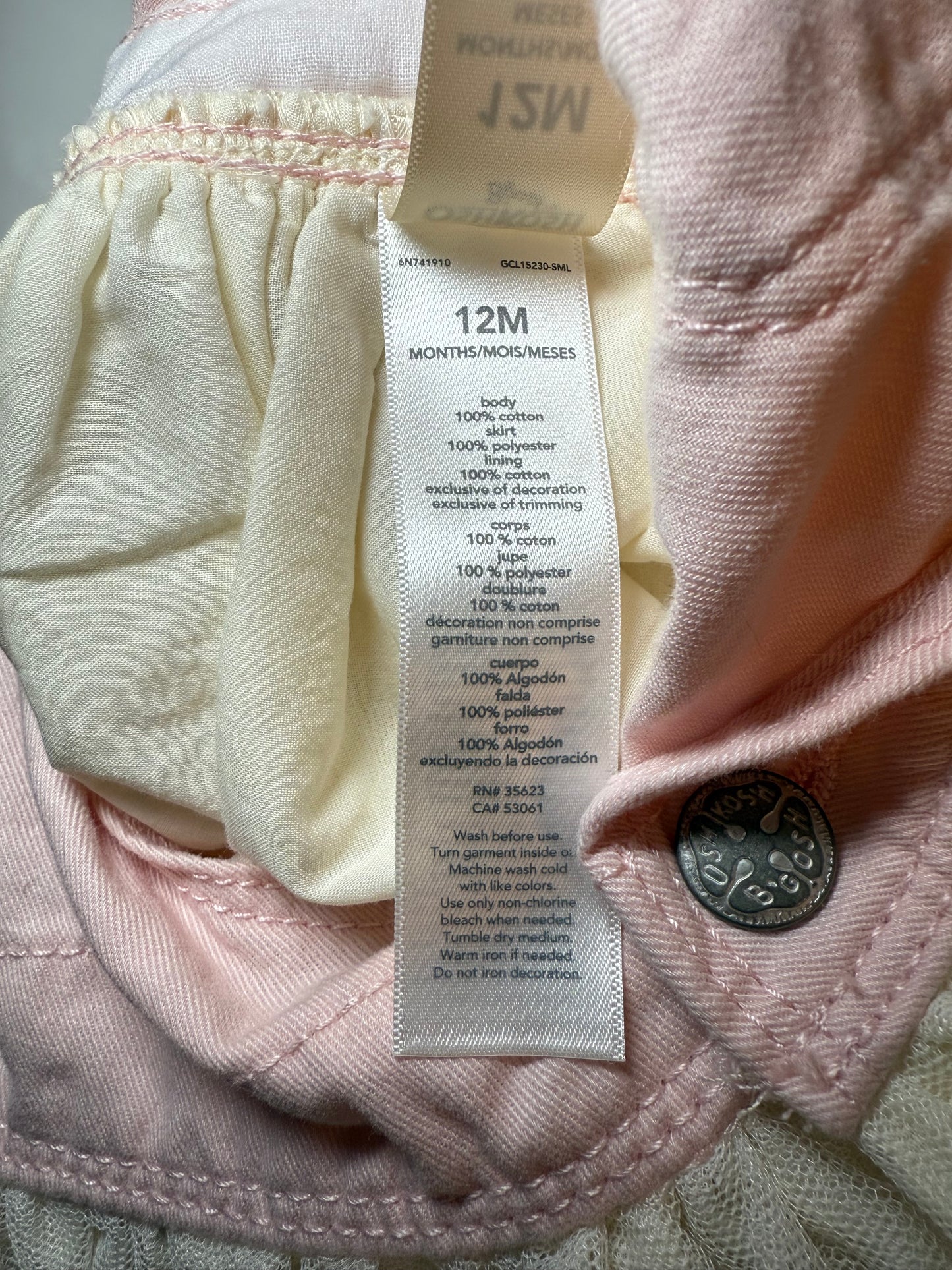 12M Oshkosh Unicorn Dress