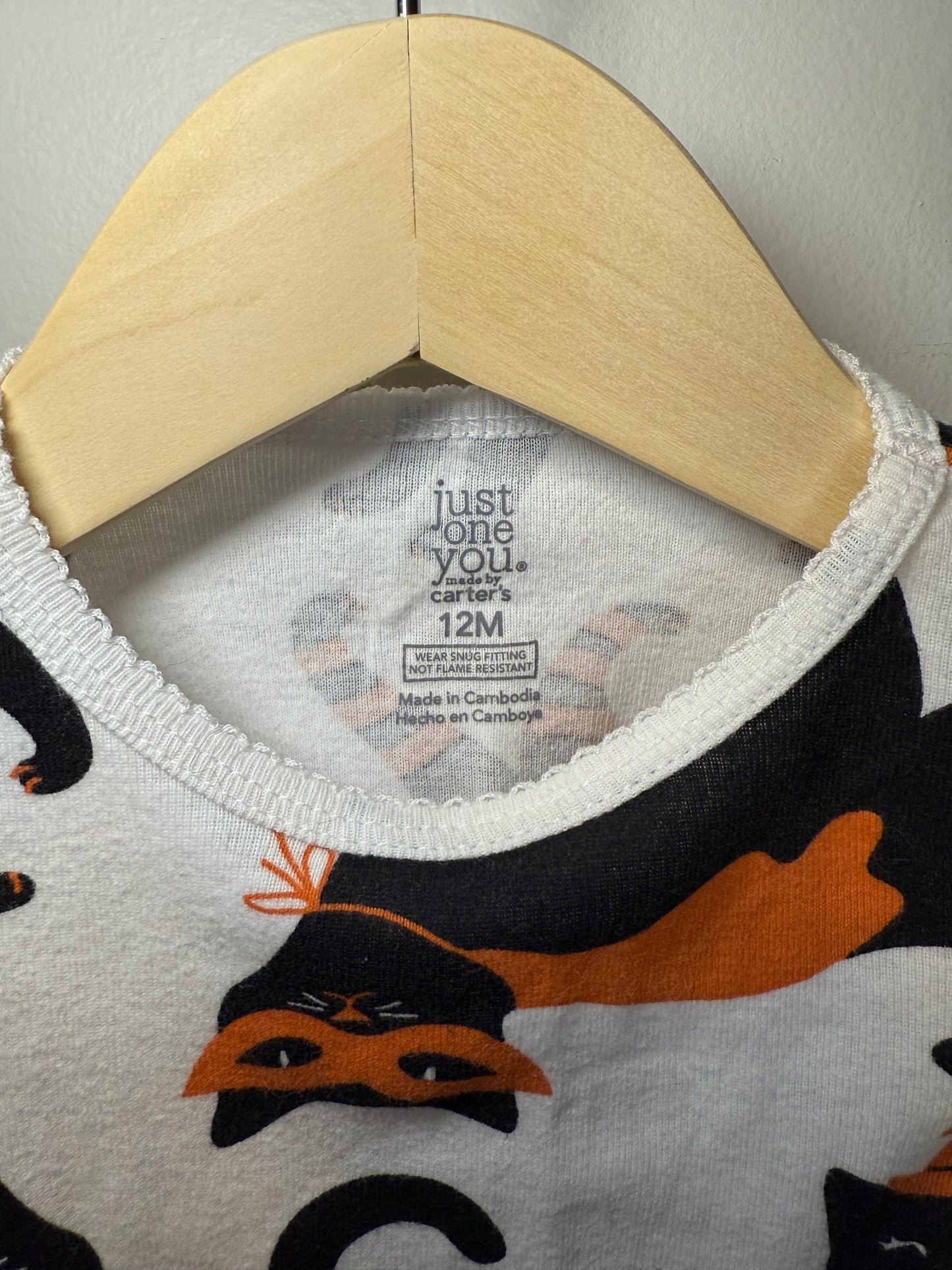 12m Just One You Halloween pajama set