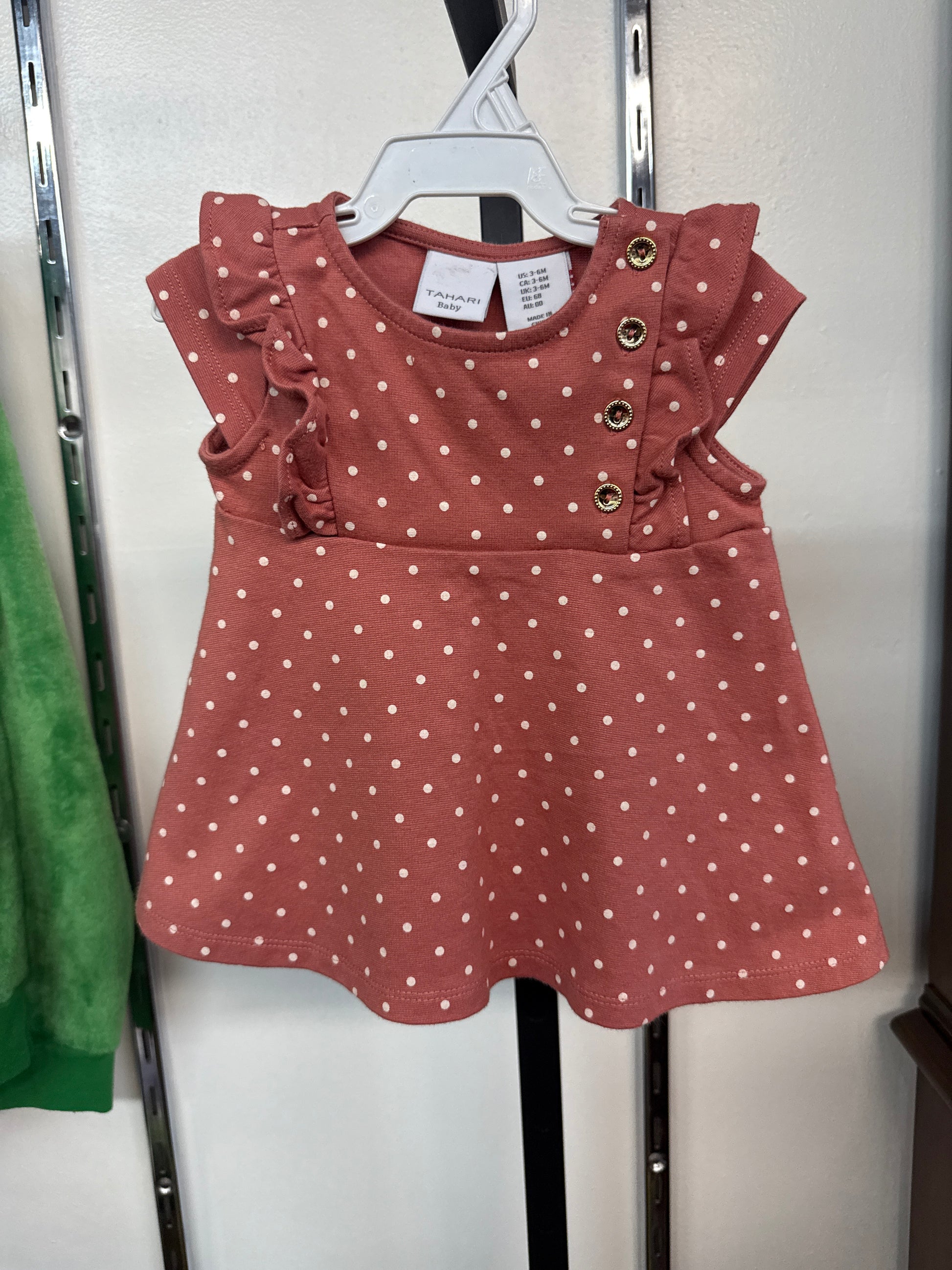 3 6 month red dress MoccyBabeLee Newborn Baby Girl Clothes Set | Long Sleeve Flower Bodysuit Romper + Corduroy Overall Dress | Infant Outfits 3-6 Months | Buy Now with Express International Delivery