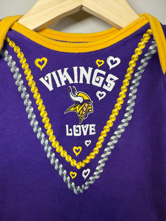 12m MN Vikings onesie